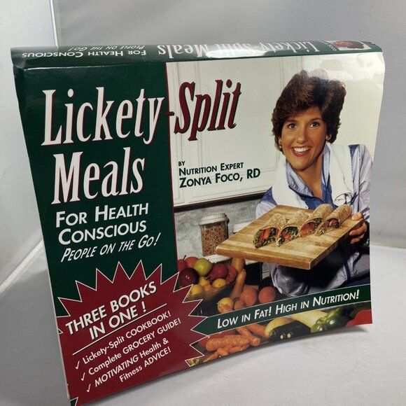 Vintage Lickety-Split Meals for Health Conscious People on the Go! Spiral Book - Picture 1 of 10
